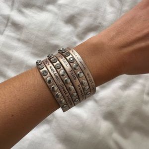 Studded Bracelet with Magnetic slide closure